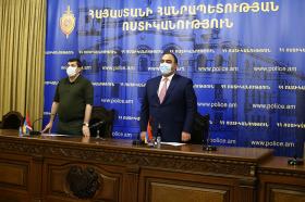 Artsakh President Arayik Harutyunyan visits the RA Police