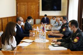 Head of Police receives the Ambassador Extraordinary and Plenipotentiary of Japan to Armenia