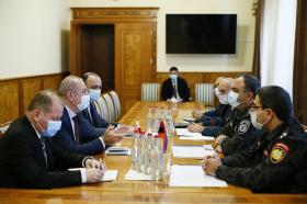 Chief of Police receives Charge d'Affaires of Georgia in Armenia