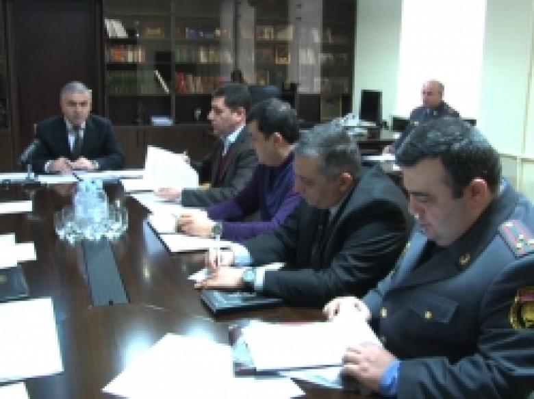 The regular working conference of the Operative headquarters, established within the central apparatus of the police of the RA with the purpose of maintaining appropriate public order and ensuring normal course of the forthcoming presidential elections The regular working conference of the Operative headquarters, established within the central apparatus of the police of the RA with the purpose of maintaining appropriate public order and ensuring normal course of the forthcoming presidential elections