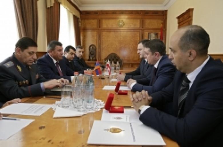 RA police chief receives Georgian delegation led by head of Tbilisi city department of Georgian Ministry of Interior