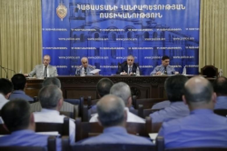 Օպերատիվ խորհրդակցություն ՀՀ ոստիկանությունում (ՏԵՍԱՆՅՈՒԹ և ԼՈՒՍԱՆԿԱՐՆԵՐ)