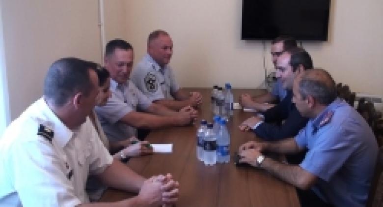 Armenian Police holds reception for the U.S. delegation from Kansas 