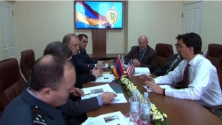 The delegation of the U.S. Peace Corps office in Armenia visits the Police The delegation of the U.S. Peace Corps office in Armenia visits the Police