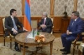 ՀՀ Նախագահը ընդունել է Վրաստանի փոխվարչապետ, ՆԳ նախարար Գիորգի Գախարիային ՀՀ Նախագահը ընդունել է Վրաստանի փոխվարչապետ, ՆԳ նախարար Գիորգի Գախարիային