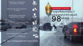 Օպերատիվ իրավիճակը հանրապետությունում փետրվարի 17-ից 18-ը Օպերատիվ իրավիճակը հանրապետությունում փետրվարի 17-ից 18-ը
