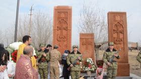 Տեղի ունեցավ հանուն հայրենիքի զոհված խանջյանցիների հիշատակը հավերժացնող խաչքարերի օծման արարողություն Տեղի ունեցավ հանուն հայրենիքի զոհված խանջյանցիների հիշատակը հավերժացնող խաչքարերի օծման արարողություն