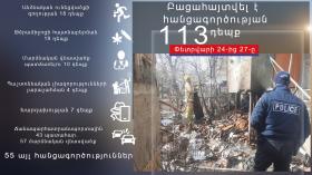 Օպերատիվ իրավիճակը հանրապետությունում փետրվարի 24-ից 27-ը Օպերատիվ իրավիճակը հանրապետությունում փետրվարի 24-ից 27-ը