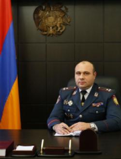 DEPUTY HEAD OF POLICE OF THE REPUBLIC OF ARMENIA POLICE COLONEL ARTHUR MARTIROSYAN